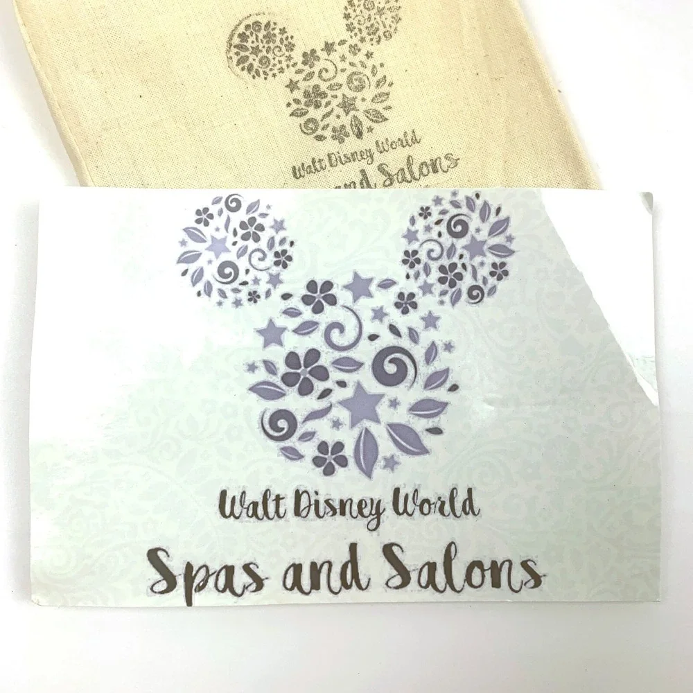 Walt Disney World Spas and Salons Promotional Bag w/ Postcard and emerginC Sampl